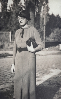 Her mother Růžena Urbanová, Prague 1937