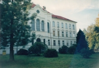 The building of the so-called Charity in Velichov, which was the seat of military forest administration and where the Gaja and Müller families lived for many decades