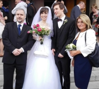 Wedding of his daughter Anna with Šimon Pokorný, 2 May 2015