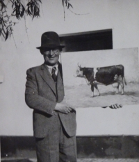 Karel Rathouský, dad in 1950s