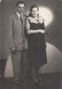 Parents Vladimír Končický and Františka Končická, circa 1949