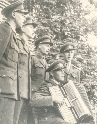 Jiří Berger, ensemble Jiskra, Military Technical Academy, Brno, 1954