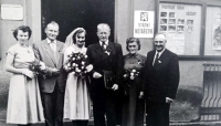 Wedding of Petr Holub's parents / mother Jitka and father František