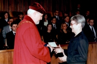 Zdeňka Skoumalová, graduation at the awarding of the title DrSc.
