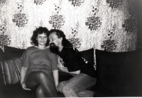 With husband Jan, Prostějov 1983