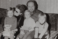 Antonín Zelinka with his family