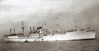 Loď "The Nelly", na které plula Marta Sturt do Austrálie roku 1949. Fotografie z knihy Australian Migrant Ships 1946-1977 od Petera Plowmana