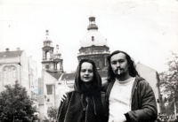 With her husband Jan in Budapest, 1984