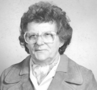 Miloslava Kočová, the sister of the witness, in the 1980s