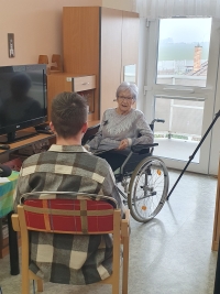 Jurina Slaninová during filming for the project Stories of our Neighbours, 2023