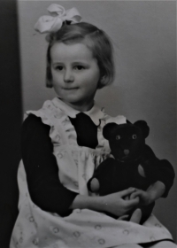 Marie Krčmová in her childhood