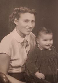 Irena Mrkvičková with her mother