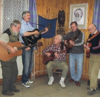 Antonín Hájek with the band Staříci (Old Men), 2008