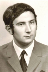 Bohuslav Mánek during his secondary school studies, 1962