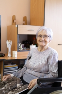 Jurina Slaninová during recording in 2023