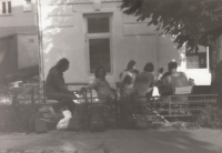 Švanda Dudák pug garden in Mariánské Lázně, 1983