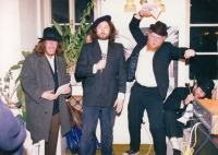 "The Jews" performance at an exhibition opening in 1990