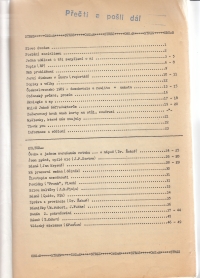 Table of contents of the Stress samizdat magazine