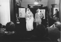 Adolf Born and Ctirad Stehlík (left to right) during one of Litografičanka's performances