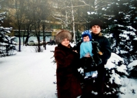 Yaroslav and his parents, Svitlana and Vitalii. Horlivka, Donetsk region, 2000