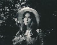 Helena Koenigsmarková in a wedding photograph, 1968