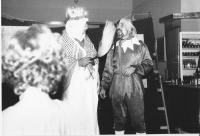 Adolf Born a Ctirad Stehlík (zleva) při jednom z představení Litografičanky