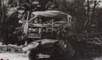 The car he crashed in 1987