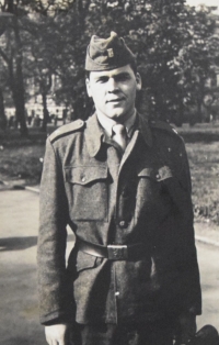 At the military service in Cheb, 1957