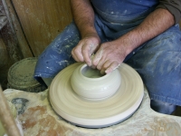 Work on the potter's wheel