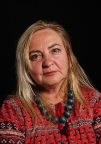 Krystyna Krauze při natáčení pro Paměť národa v červnu 2023