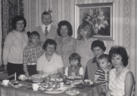 Natalie Mikuskova with her family, 1974