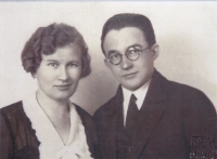 Father Jan Košt'ál and mother Marie, née Boukalová, in 1931