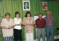 Ivana Findejsová at the quiz competition in 2000