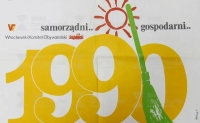 Volební plakát Občanského výboru Solidarity (Komitet Obywatelski „Solidarność”) pro volby do místní samosprávy ve Wroclawi