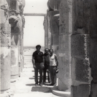On a tour in Egypt, late 1970s and early 80s