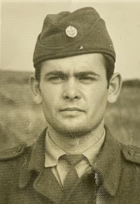 Karol Dubovan as a basic military service soldier