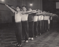 Nácvik na všesokolský slet, 1948