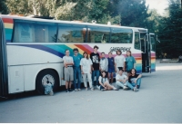 Bus tour of Ukrainian cities with an educational program for children about the importance of waste sorting and recycling, 1996.
