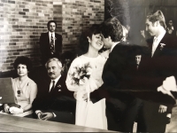 Wedding in Teplice in 1980