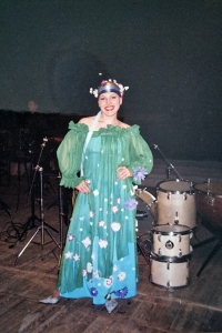Maryna Bohun as a member of the Luhansk dance troupe at the Palace Ukraine Concert Hall