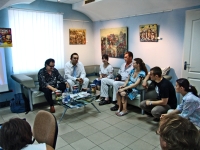 The visit of writer Yuriy Pokalchuk to Donetsk, 2007