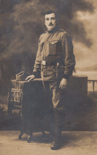 Otec Bohumír Čech za první světové války
