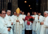Pavel Hroznata Adamec during his ordination to the priesthood