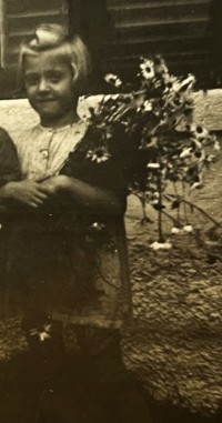 Brigita Bulíčková as a child, late 1930s