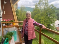 Brigita Bulíčková in the home for elderly in Hejnice in 2023
