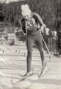 Blanka Paulů na závodech ve Vysokých Tatrách, první polovina 80. let 20. století