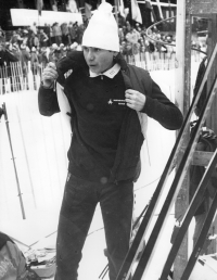 Blanka Paulů na závodech v roce 1983