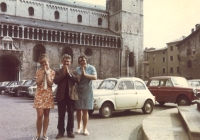 Marie Breníková on a visit to Trento, 1969