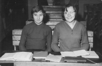 Marie Breníková in 8th or 9th grade