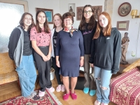 Zuzana Motlová with the team from the Stories of Our Neighbours project, 2024